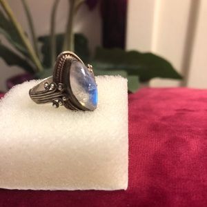 Tarnished Moonstone ring